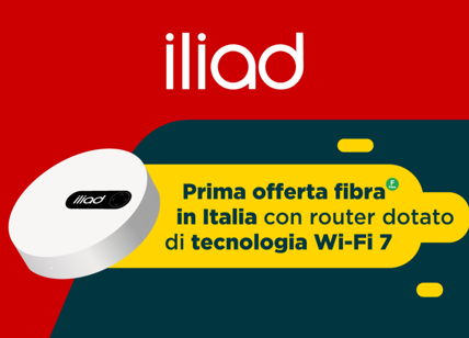 iliad lancia la nuova offerta fibra con modem Wi-Fi 7 incluso
