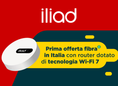 iliad lancia la nuova offerta fibra con modem Wi-Fi 7 incluso