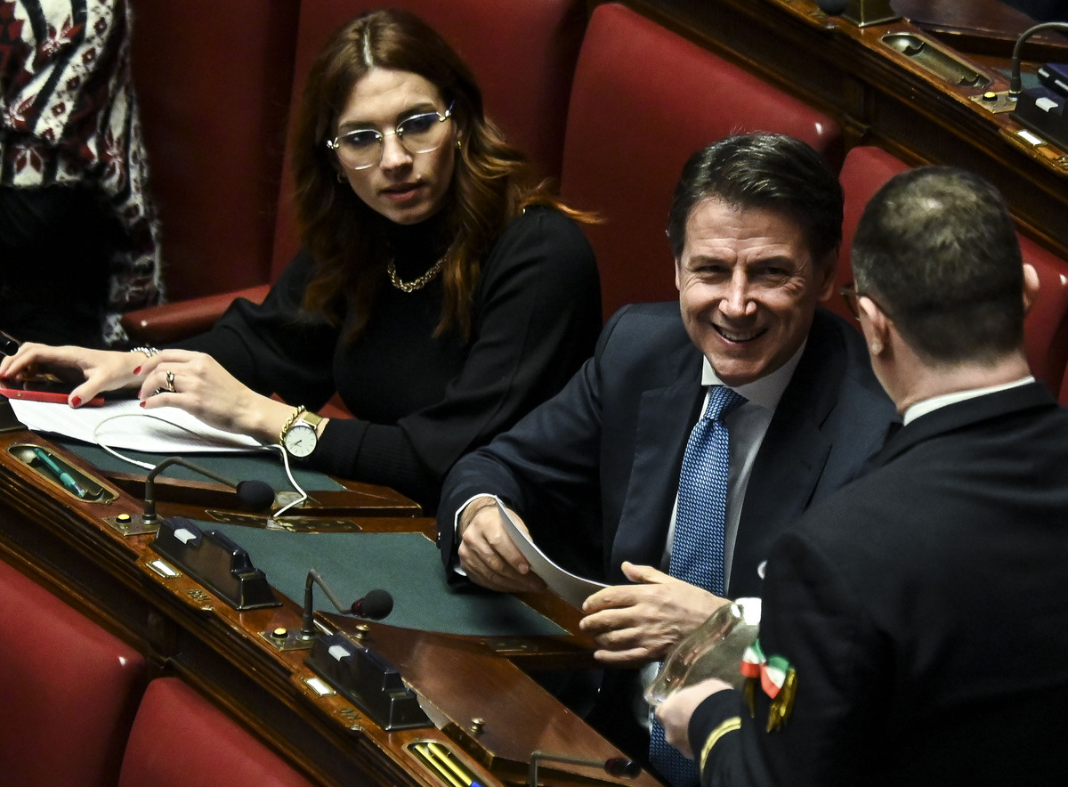 Vittoria Baldino e Giuseppe Conte