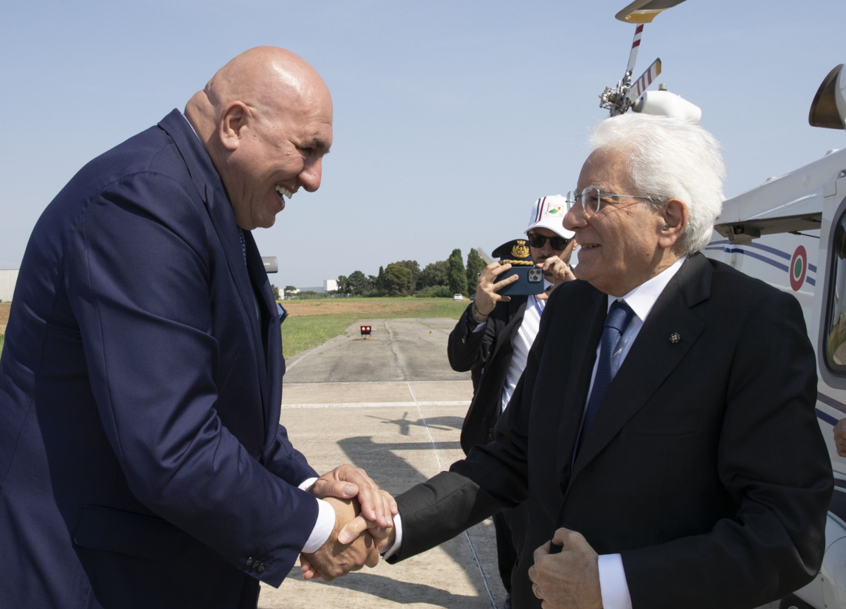 Crosetto e Mattarella Crosetto e Mattarella