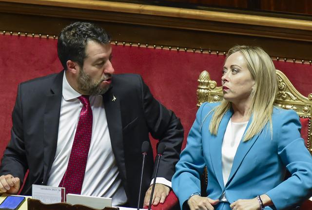 Salvini e Meloni Salvini e Meloni
