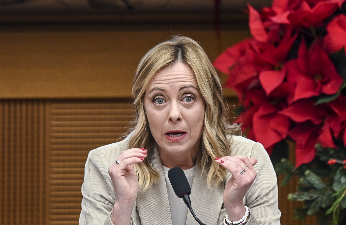 Conferenza stampa di fine anno del presidente del Consiglio Giorgia Meloni