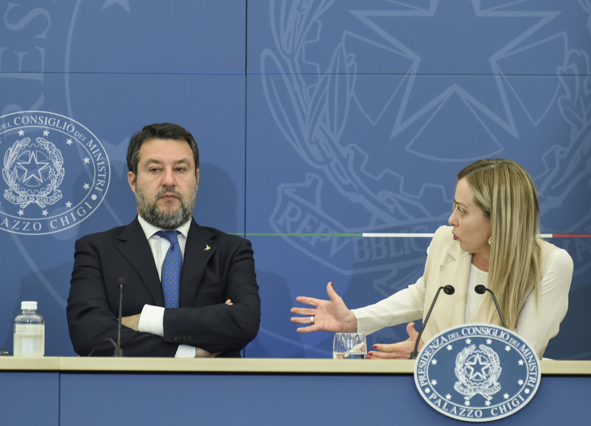 Salvini e Meloni Salvini e Meloni