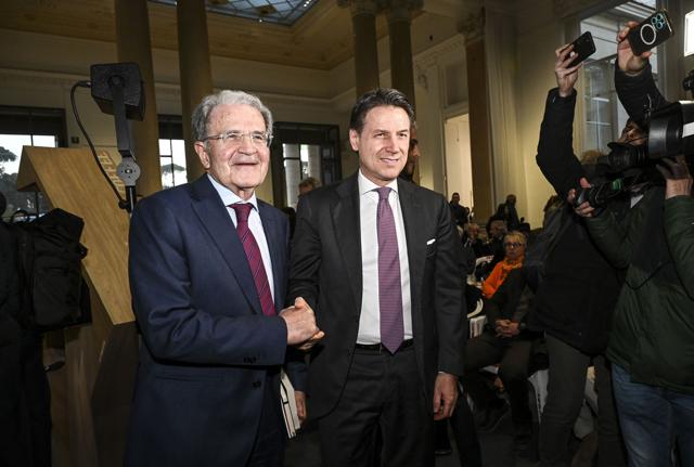 Romano Prodi e Giuseppe Conte