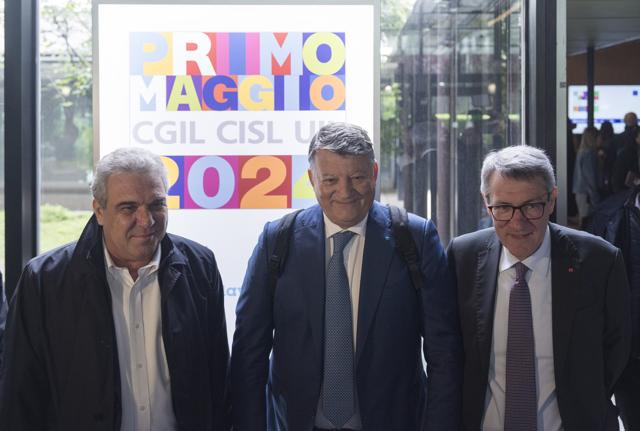 LUIGI SBARRA, SEGRETARIO GENERALE CISL PIERPAOLO BOMBARDIERI, SEGRETARIO GENERALE UIL MAURIZIO LANDINI, SEGRETARIO GENERALE CGIL LUIGI SBARRA, SEGRETARIO GENERALE CISL PIERPAOLO BOMBARDIERI, SEGRETARIO GENERALE UIL MAURIZIO LANDINI, SEGRETARIO GENERALE CGIL