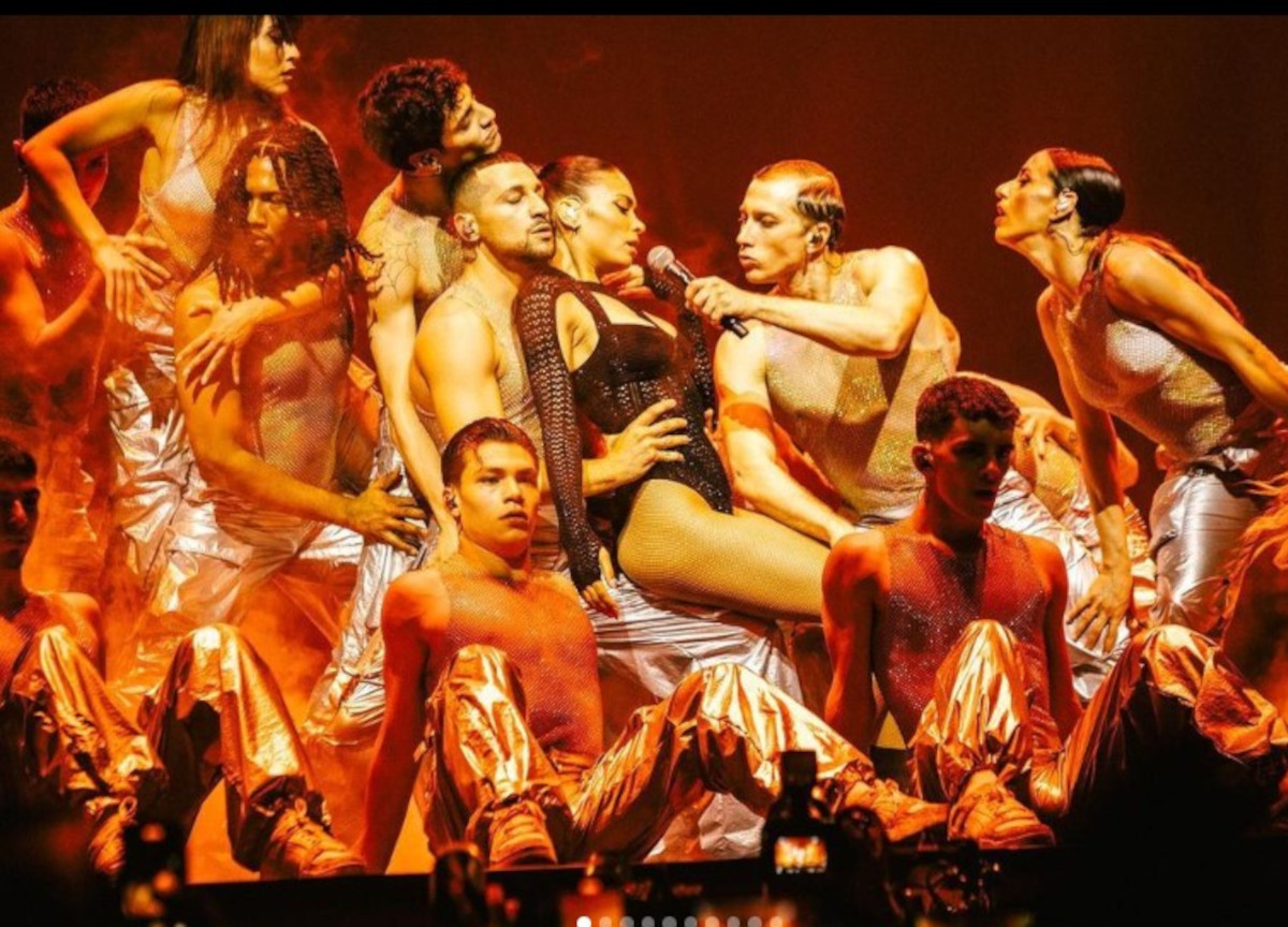 Elodie, il suo show a Napoli. Foto Instagram Elodie, il suo show a Napoli. Foto Instagram