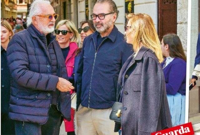 Flavio Briatore Remo Ruffini and Federica Fontana