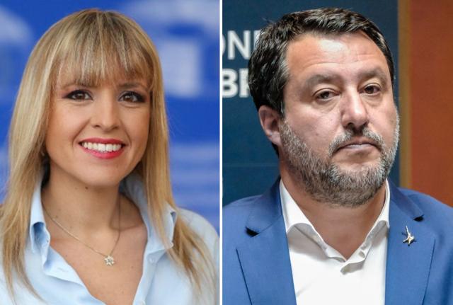 Silvia Sardone e Matteo Salvini Silvia Sardone e Matteo Salvini