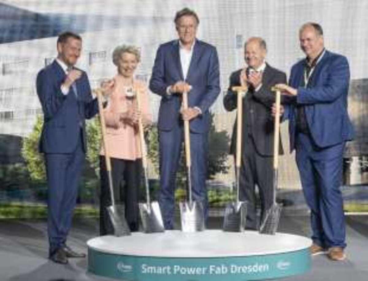 Inaugurazione dello stabilimento Infineon di Dresda
