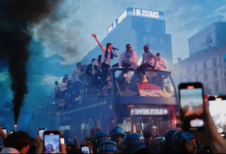La festa scudetto dell'Inter La festa scudetto dell'Inter