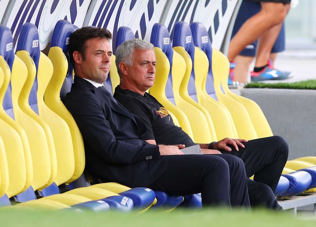 Tiago Pinto con Mourinho Tiago Pinto con Mourinho