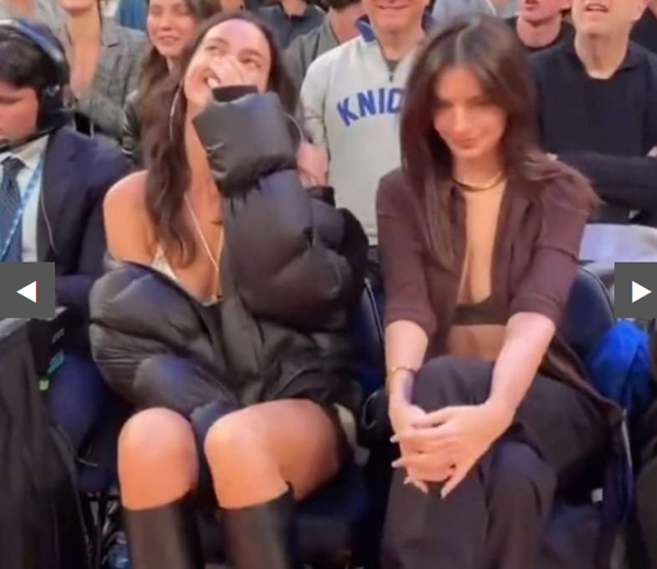 Irina Shayk - Emily Ratajkowski super tifose Nba Irina Shayk - Emily Ratajkowski super tifose Nba