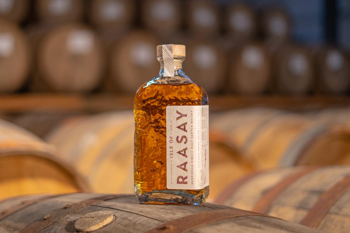 Isle of Raasay Single Malt Bottle in Raasay Warehouse