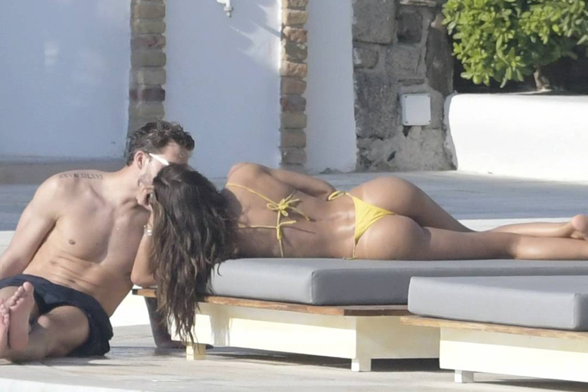 Izabel Goulart e Kevin Trapp (foto Ipa) Izabel Goulart e Kevin Trapp (foto Ipa)