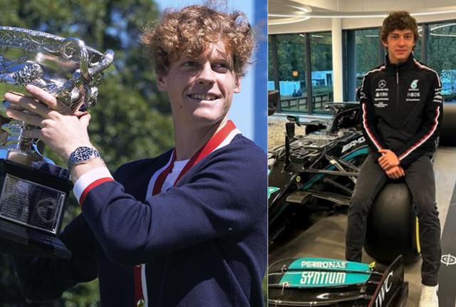 Jannik Sinner (foto Lapresse) - Andrea Kimi Antonelli (instagram kimi.antonelli) Jannik Sinner (foto Lapresse) - Andrea Kimi Antonelli (instagram kimi.antonelli)