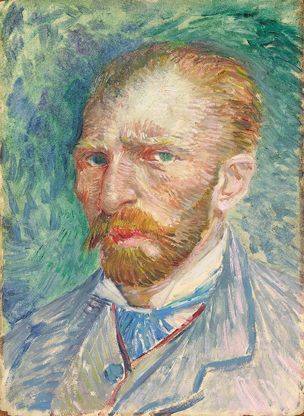 Vincent van Gogh; "Autoritratto"; 1887; Olio su cartone; Kröller-Müller Museum, Otterlo Vincent van Gogh; "Autoritratto"; 1887; Olio su cartone; Kröller-Müller Museum, Otterlo