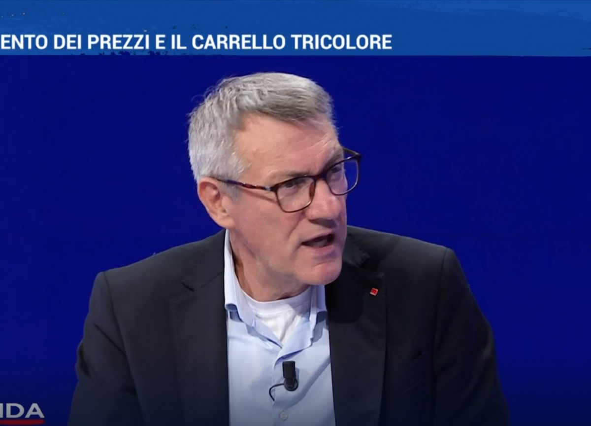 Maurizio Landini a La7 Maurizio Landini a La7