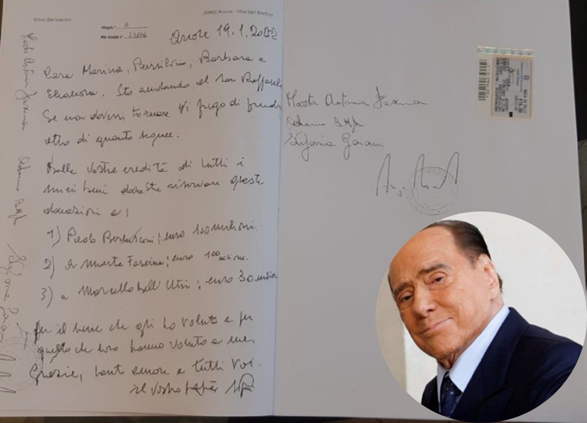 La lettera di Silvio Berlusconi ai figli La lettera di Silvio Berlusconi ai figli
