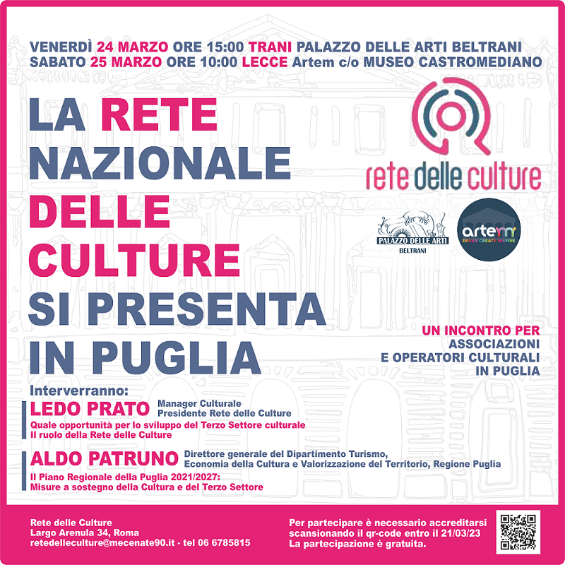 LOC. Presentazione Rete delle Culture, Palazzo delle Arti Beltrani, Trani, 24 marzo 2023 (1)