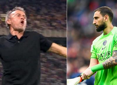 luis enrique rimprovera donnarumma psg