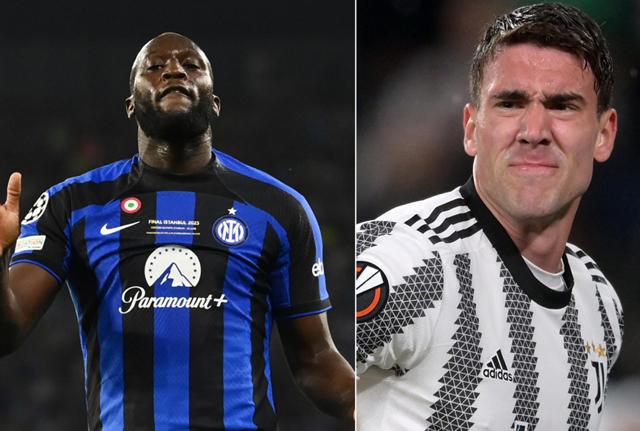 Lukaku-Vlahovic (foto Lapresse), destini incrociati nell'estate del calciomercato 2023 Lukaku-Vlahovic (foto Lapresse), destini incrociati nell'estate del calciomercato 2023
