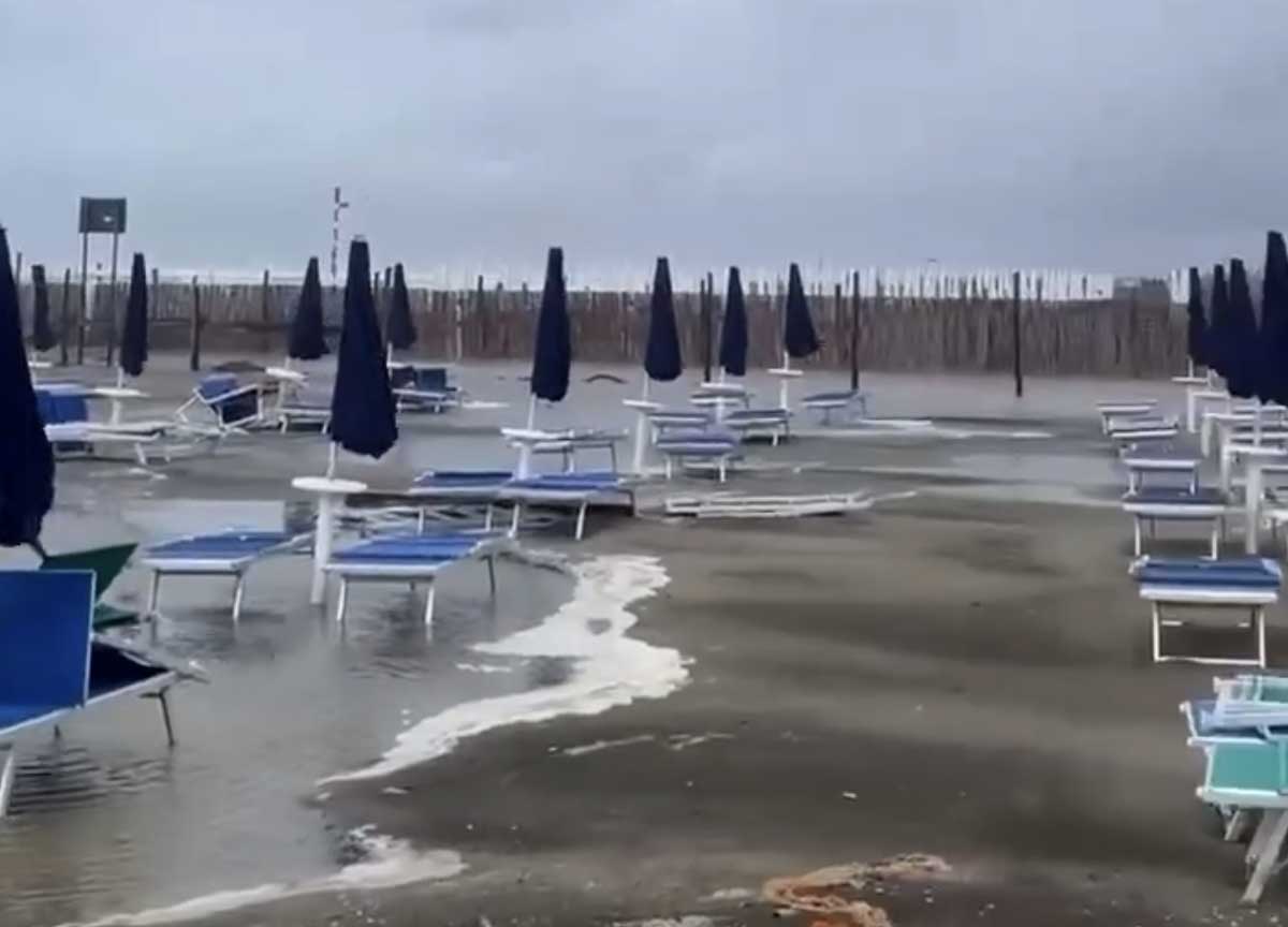 Maltempo a Fregene Maltempo a Fregene