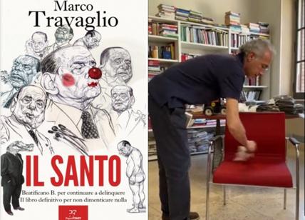 Travaglio in libreria con “Il Santo”: botte a Berlusconi post mortem