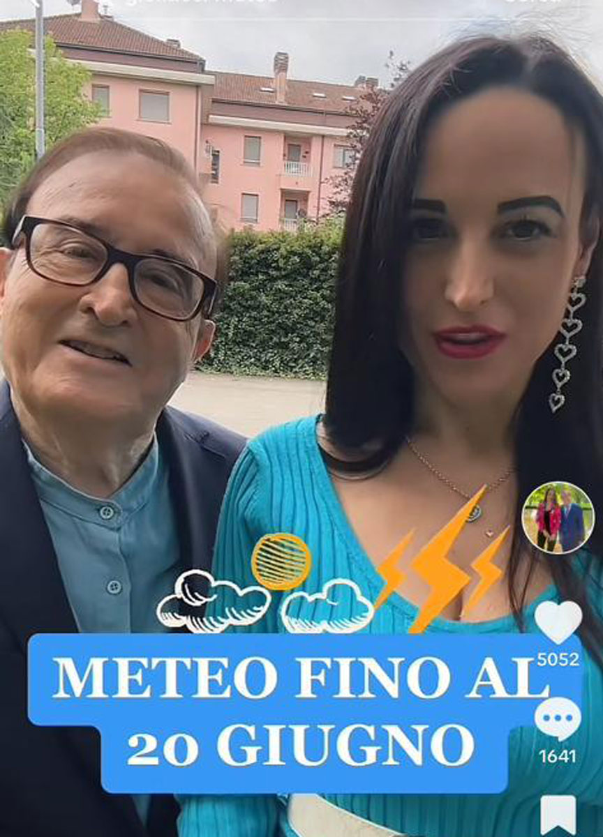 Mario Giuliacci su Tik Tok Mario Giuliacci su Tik Tok