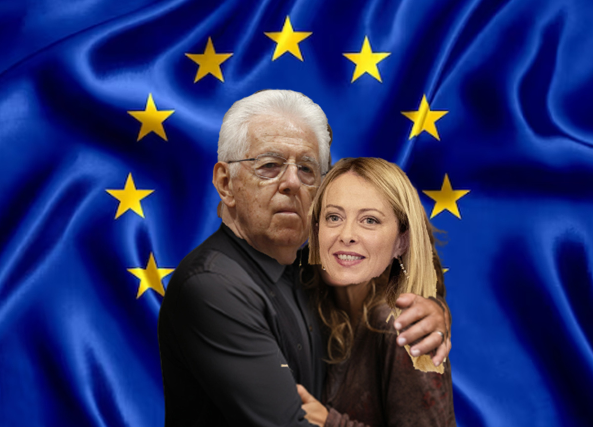 Mario Monti e Giorgia Meloni