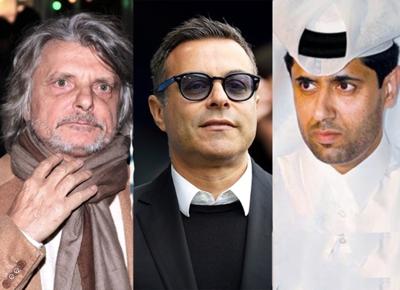 Massimo Ferrero, Andrea Radrizzani e Nasser El Kelaifi