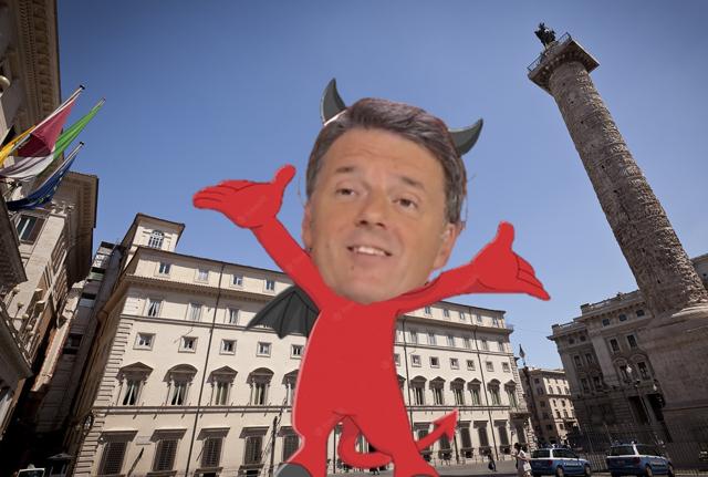 Matteo Renzi diavoletto Matteo Renzi diavoletto
