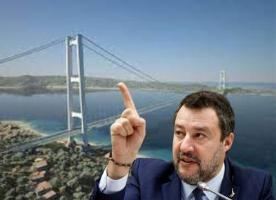 Matteo Salvini ponte sullo stretto