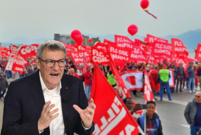 Maurizio Landini Manifestazione CGIL Maurizio Landini Manifestazione CGIL