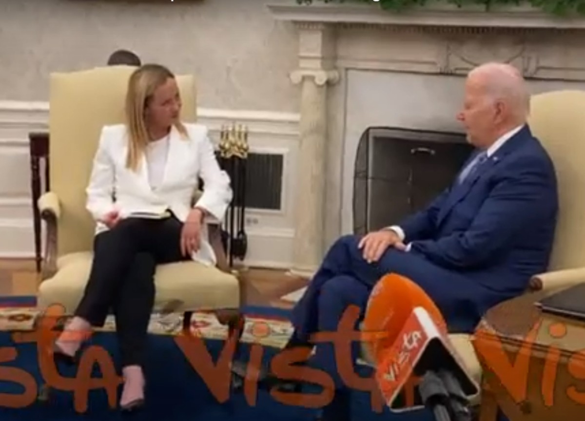 Washington. Giorgia Meloni Joe Biden alla Casa Bianca