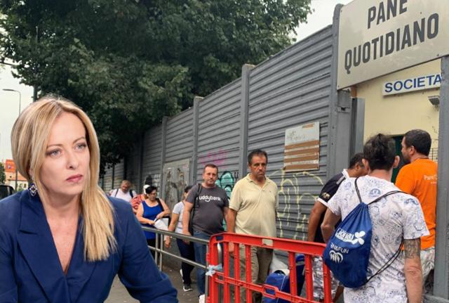Giorgia Meloni e i poveri Giorgia Meloni e i poveri