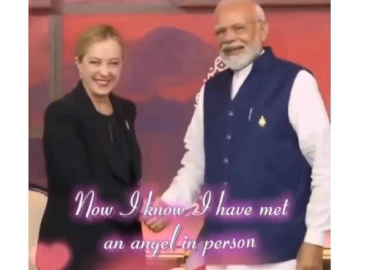 Giorgia Meloni Naredra Modi Giorgia Meloni Naredra Modi