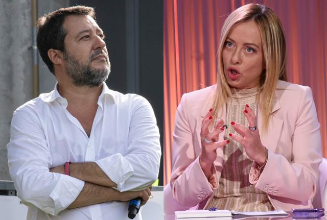 Giorgia Meloni Matteo Salvini Giorgia Meloni Matteo Salvini