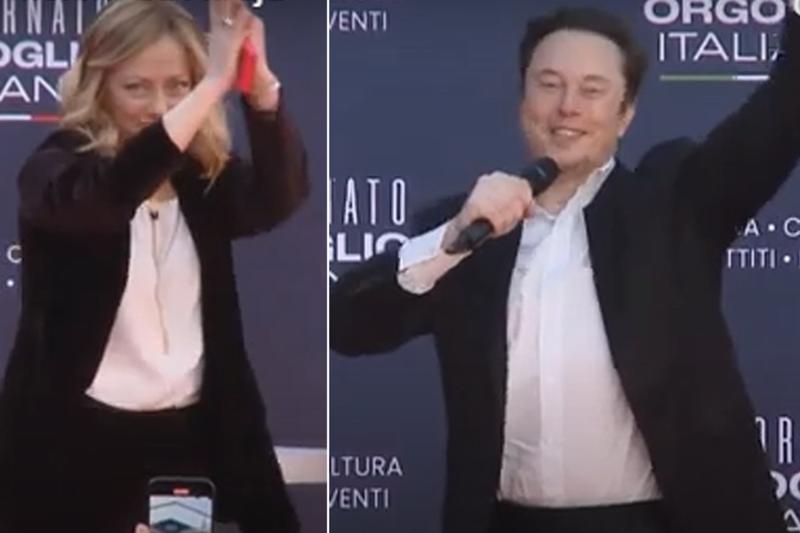 meloni musk atreju
