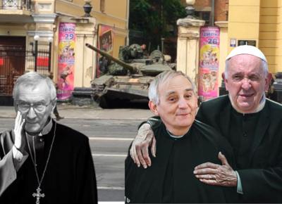 Pietro Parolin, Matteo Zuppi e Papa Francesco