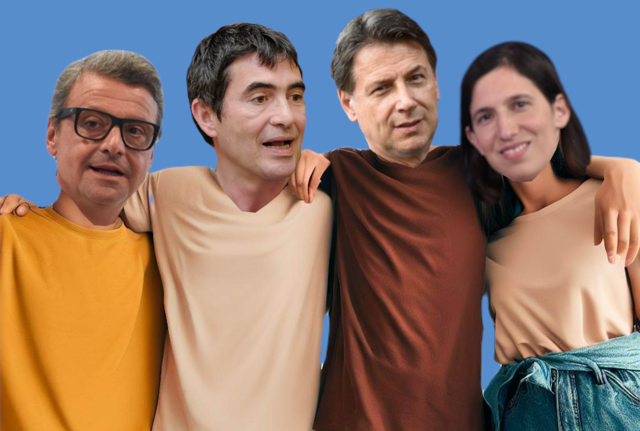 Schlein Conte Calenda Fratoianni Schlein Conte Calenda Fratoianni