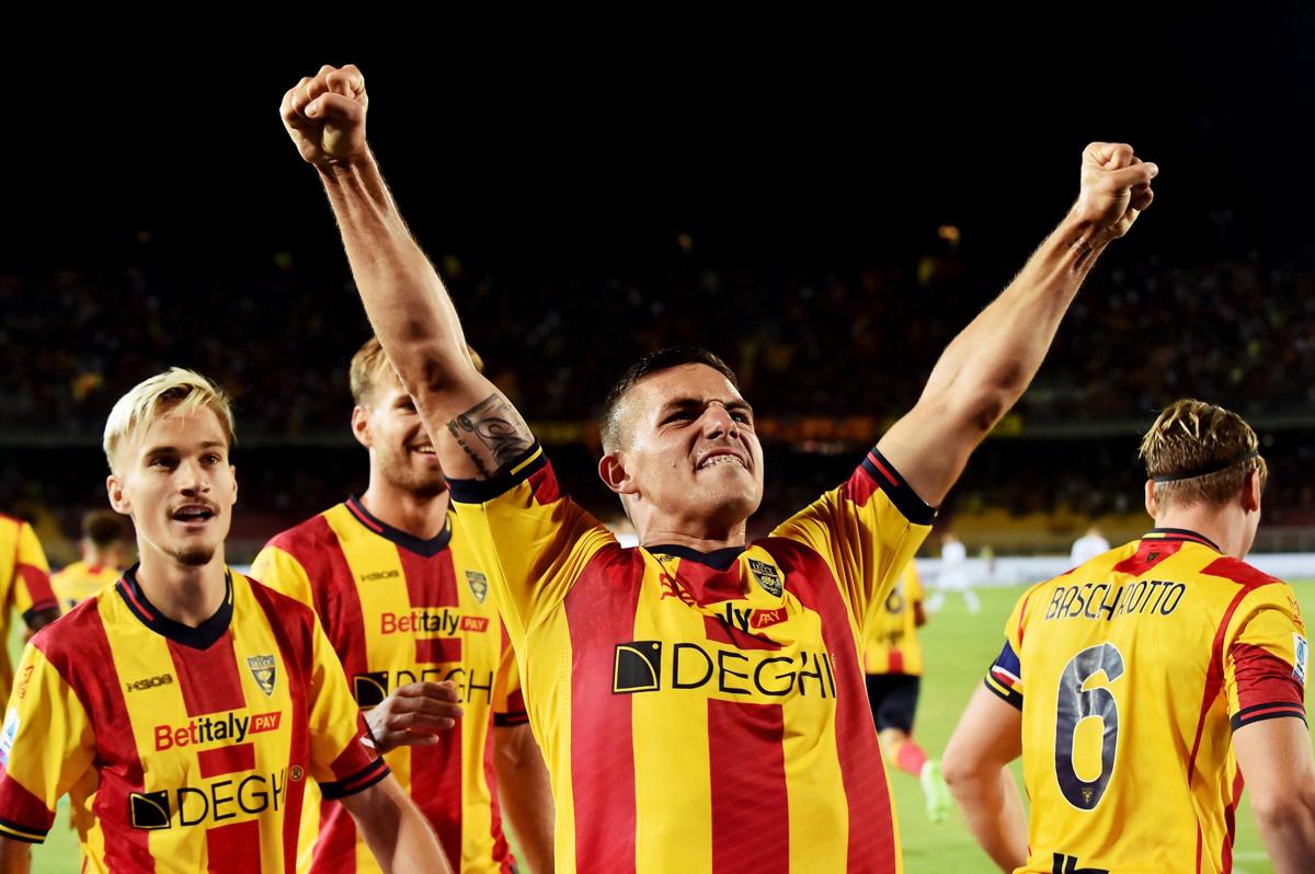 Nikola Krstovic e il Lecce, rivelazioni di inizio campionato (foto Lapresse)