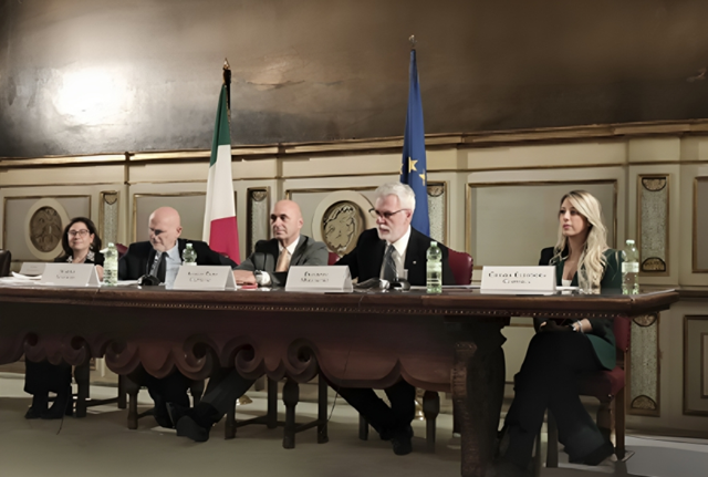 On.le Mollicone in conferenza stampa