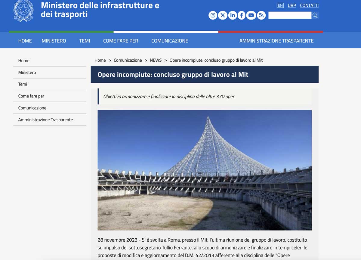 opere incompiute italia mit