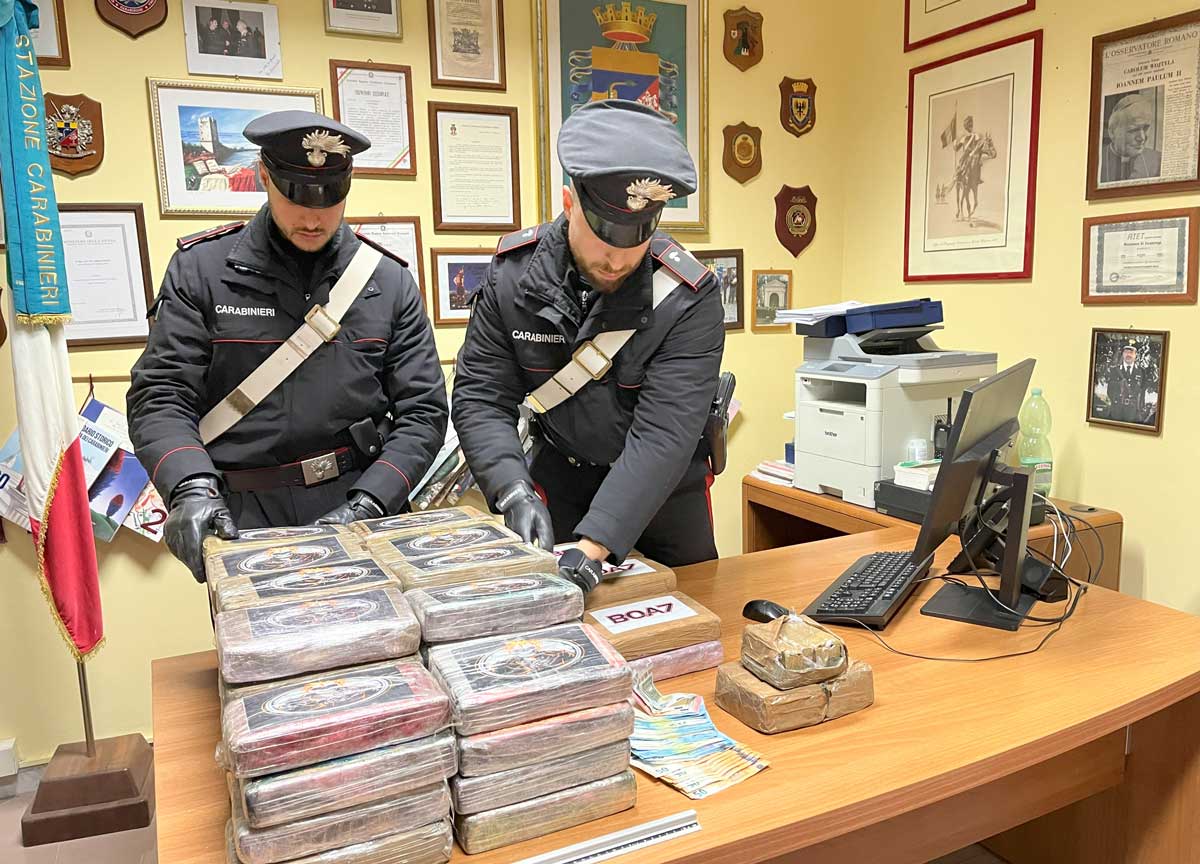 La droga sequestrata La droga sequestrata