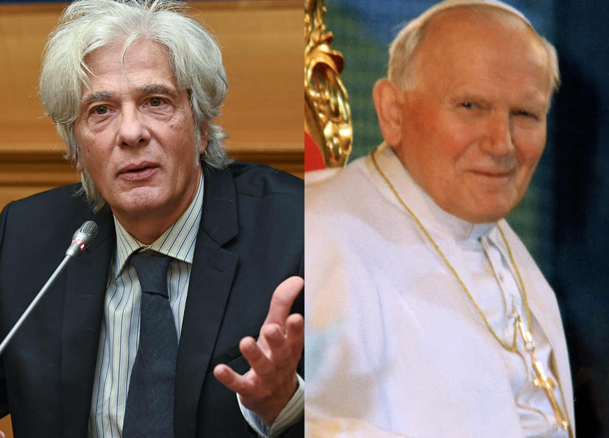 Pietro Orlandi e Papa Giovanni Paolo II