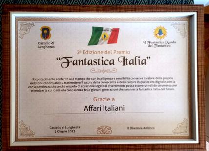 Fantastica Italia, anche Affari Italiani premiato al Castello di Lunghezza