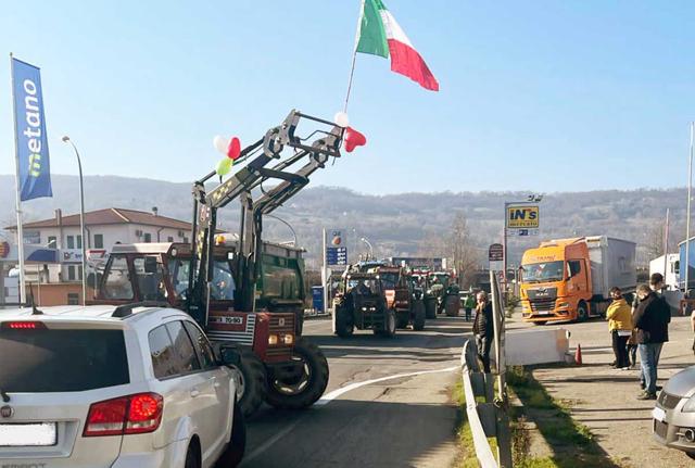 Protesta dei trattori a Orte Protesta dei trattori a Orte