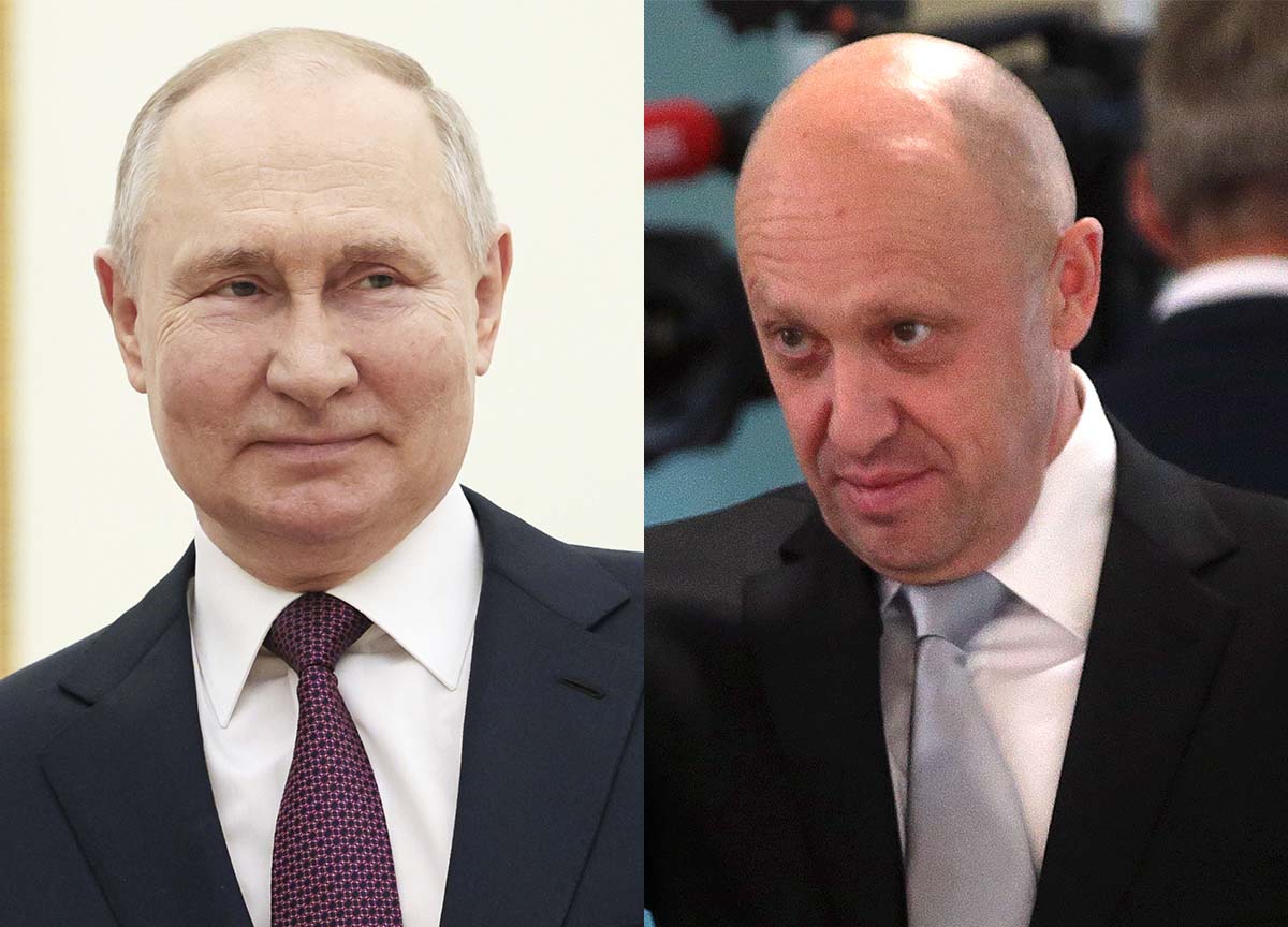 Vladimir Putin e Evgenij Prigožin Vladimir Putin e Evgenij Prigožin