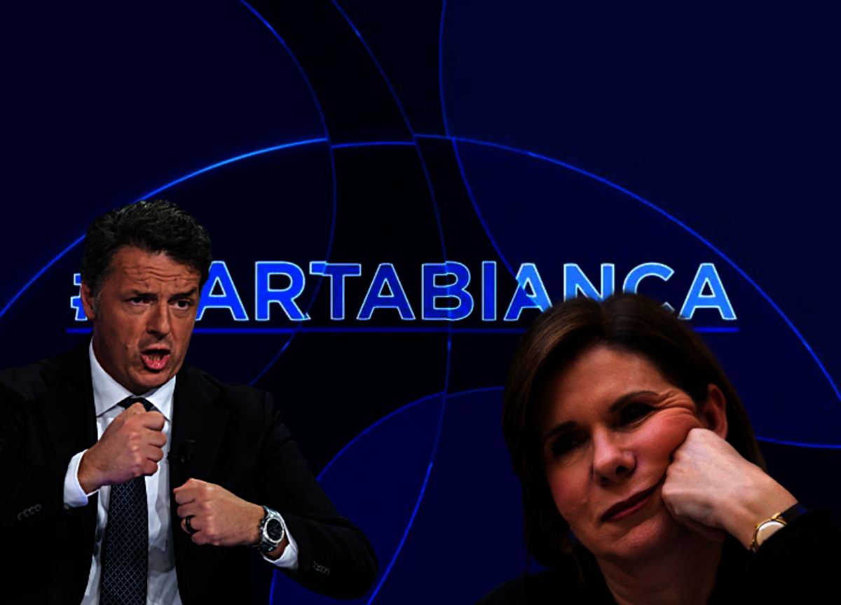 Matteo Renzi e Bianca Berlinguer Matteo Renzi e Bianca Berlinguer