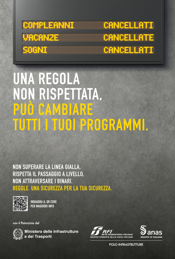 RFI Anas “Regole. Una sicurezza per la tua sicurezza” RFI Anas “Regole. Una sicurezza per la tua sicurezza”